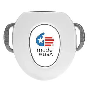 Soft Potty Seat Cushioned Toddler Toilet Trainer with Easy-Grip Handles, Made in USA, Designed for Early Potty Training