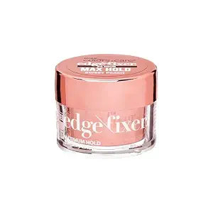 Kiss Colors & Care Maximum Hold Edge Fixer Gel for Curly Hair, Sweet Peach Scent, 1.01 Fl oz/30 ml, Infused with Biotin B7, 24hr Edge Control & Flyaway Hair Tamer, Non-Flaking, Non-Greasy Styling Gel