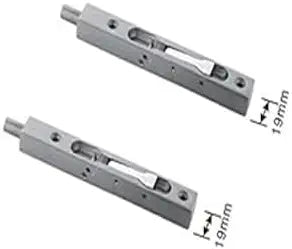 TOGU 2 Pack 24" Solid Stainless Steel Lever Action Flush Bolt,Concealed Security Door Lock For Composite Doors,French Doors,Wood Doors,Double Doors,Dummy Doors,Polished Chrome