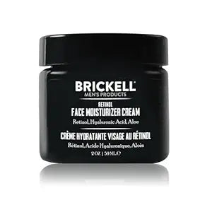 Brickell Men's Retinol Face Moisturizer Cream For Men, Anti-Wrinkle Face Night Cream with Retinol, Hyaluronic Acid, and Vitamin E To Reduce Fine Lines and Even Skin Tone, Fragrance-Free, 2 Ounce