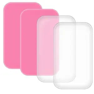 4PCS Silicone Lash Pad Silicone False Eyelash Holder Pads Rectangle Silicones Eyelash Extension Pad Lashes Grafting Gasket Pallet Eyelashes Extension Holder for Women and Lash Extensions Supplies Tool