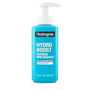 Neutrogena Hydro Boost Face Wash Soothing Milk Cleanser, 7.8 fl oz