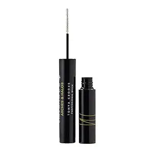 Arches and Halos Water Resistant Firm Hold Eyebrow Gel - Clear Brow Gel for Lasting Definition - Non Flaking Weightless Formula - Vegan - 0.1 oz