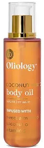 Oliology Coconut Hibiscus Body Oil – Hydrating & Nourishing Formula with Coconut Oil, Sweet Almond Oil & Vitamin E | Lightweight & Fast-Absorbing | 6 (Fl Oz)