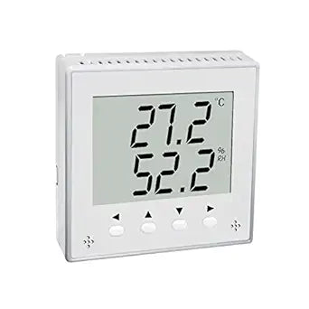 Digital Temperature and Humidity Sensor with Modbus RS485, Industrial High Accuracy Monitoring Transducer Thermometer Hygrometer with LCD Display DC10~28V