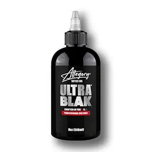 Allegory Tattoo Ink ��� Ultra Blak, Premium Black Tattoo Ink, Perfect for Lining and Shading, Smooth, Consistent Pigment, Vegan Friendly Tattoo Color, Organic Ink, Crafted in the USA (8 oz)