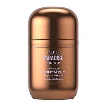 Isle of Paradise Sunny Serum Bronzing Serum ��� Instantly Illuminating Liquid Face Bronzer with Niacinamide, Buildable Wash-Off Formula for Versatile Wear ��� 1.01 fl oz