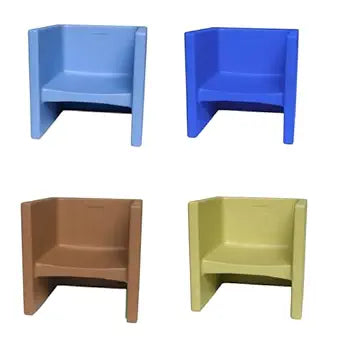 Children's Factory Cube Chairs, Set-4, Woodland CF910-047, Classroom Furniture, Kids Daycare and Preschool Flexible Seating, Toddler Reading Chair