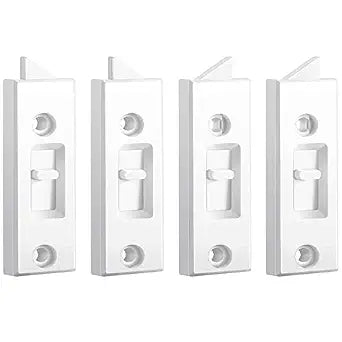 Honoson 4 Pcs Window Latch Locks Window Parts Hardware Tilt Latch Plastic