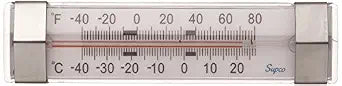 Supco ST06 Refrigerator Fridge and Freezer Thermometer, -40 to 80 Degrees F