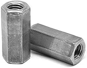 3/4"-10 x 2 1/4" (1" AF) Hex Coupling Nuts / A563 Grade A Steel/Plain Finish (Quantity: True