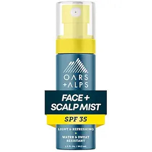 Oars + Alps SPF 35 Sunscreen Mist for Face + Scalp, 1pk, 1.5 Oz
