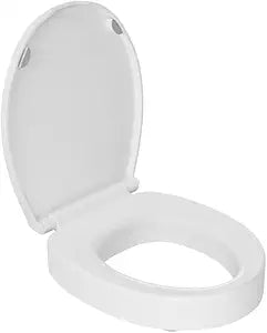Swiss Madison Ryse 3" Raised Round Soft Close ADA Compliant Toilet Seat in Glossy White