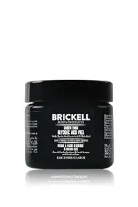 Brickell Men's Smooth Finish Glycolic Acid Peel For Men, Anti-Aging Peel for Wrinkles, With Glycolic Acid, Jojoba Oil, and MSM, 2 Ounce, Scented