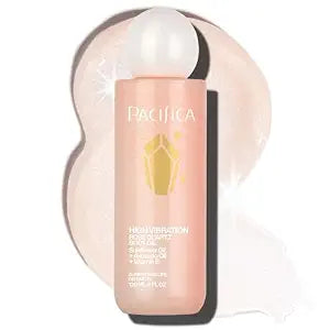 Pacifica Rose Quartz Body Oil ��� High Vibration Hydrating Body Oil with Natural Plant Oils & Rose Quartz Crystals, Moisturizing & Nourishing, Vegan & Cruelty-Free, Clean Beauty, Floral Scent, 4 oz
