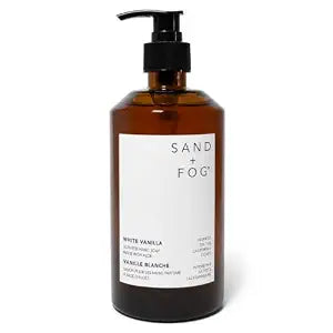 Sand + Fog White Vanilla - Scented Liquid Hand Soap - Moisturizing Hand Soap - Made with Aloe - Paraben Free- 20 oz