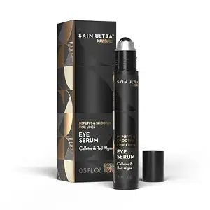 MANSCAPED® Skin Ultra™ Eye Serum - Fast-Acting Formula with Caffeine, Red Algae & Ceramides to help Depuff & Hydrate Skin, Cooling Rollerball Applicator, Fragrance-Free, 0.5 fl oz.