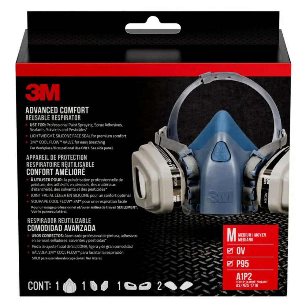 3Mâ„¢ Pro Paint Respirator - Medium, 7512PA1-A-PS, 1 pack