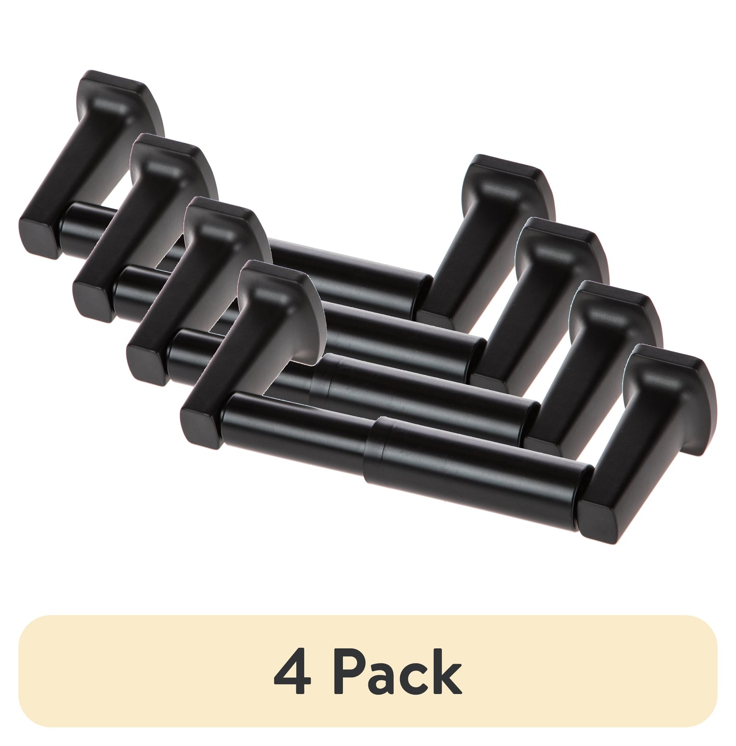 Mainstays Porta Papel Higiénico Mate Negro para Pared