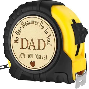 Funny Dad Birthday Gifts from Daughter Son, Tape Measure 25 FT