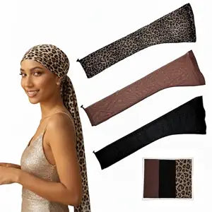 3 PCS Breathable Loc Sleeve for Locs, Dreadlocks, Twists and Braids - Extra Long Stretchy Hair Weave Sleeve & Wig Cap for Women - Reusable Lightweight Hairsleeve