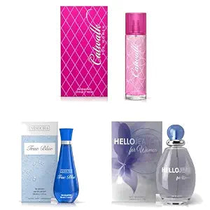 Sandora Fragrances Women's Perfume 3-Pack – Eau de Parfum – Three Full-Size 100 ml Bottles – Fresh Clean + Sweet Modern + Feminine Balanced