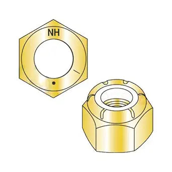 5/16-24 Nylon Insert Locknuts/Grade 8 / Zinc Yellow (Carton: 600 pcs)