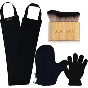 4 Pack Self Tanning Mitt Applicator Kit for Sunless Streak-Free Fake Tan