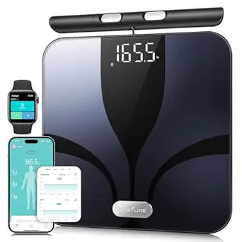 Posture Scale for Body Weight and Fat, Digital Bathroom Scale BMI Weighing Bluetooth Body Fat Scale, 8 Electrode Smart Body Fat Scale, Full Body Composition Analyzer with Voice Prompt