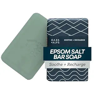 Oars + Alps Exfoliating & Moisturizing Mens Bar Soap, Epsom Salt, 1pk