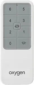 Oxygen Lighting Oxygen 3-8-2000-0 Transitional Accessory from Fan Remote Collection in White Finish, 4.32 inches