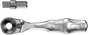 Wera - 5073230001 8001 A 1/4" Square Drive Bit Ratchet, 60 Teeth