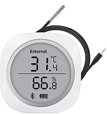 Inkbird IBS-TH1 Plus Wireless Bluetooth Temperature and Humidity Monitor Thermometer and Hygrometer Used for Brewing Meat Plant Cigar Storage (Battery not Included)