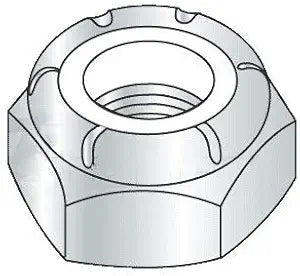 7/16"-14 Nylon Insert Locknut Standard (NTE) / Grade A Steel/Zinc Plated (Quantity: 100) Light Hex, Full Height