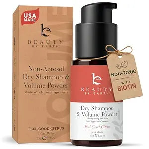 Non Aerosol Dry Shampoo Powder - USA Made with Natural, Organic Ingredients