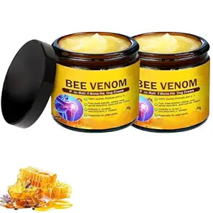 Bee Venom Relief Bone Healing Cream, Body Moisturizing Cream, Professional Bee Venom Joint Cream for Back, Neck, Hands, Knee for All Skin Types (2pcs)