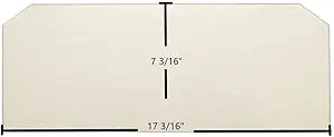 Dovre Model 900 Ceramic Glass Panel Γ 17 3/16" x 7 3/16"
