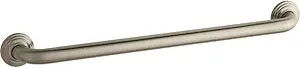 KOHLER K-10542-BV Traditional 24-Inch Grab Bar, Vibrant Brushed Bronze