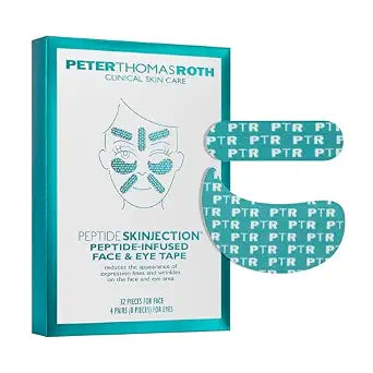 Peter Thomas Roth | Peptide Skinjection™ Peptide-Infused Face & Eye Tape | Face Tape For Wrinkles and Aging Skin | Peptide Face Tape