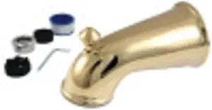 Kingston Brass K1275A2 6 in. Universal Tub Spout with Diverter, Polished Brass