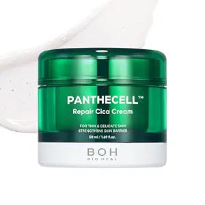 BIOHEAL BOH Panthecell Repair Cica Cream 1.69 fl oz | Face Moisturizer for Active Skin Repair, Korean Skincare for Barrier Recovery, 5% Panthenol & 12 Peptides, Improving Skin Thickness