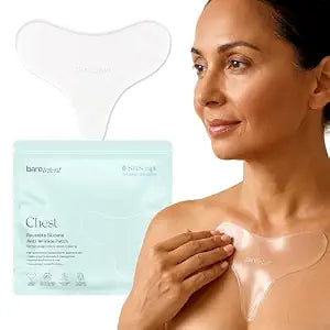 Reusable Silicone Anti-Wrinkle Patch for Chest, Décolleté & Cleavage | Hypoallergenic, Moisturizing & Softening Wrinkle Patches for Chest Creases & Sleep Lines | 1 pack | Up to 20 Uses