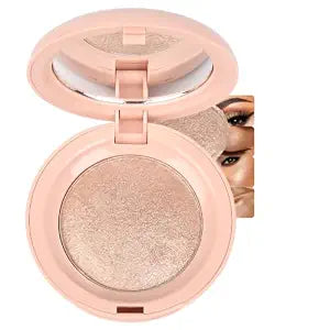 Silky Radiance Face Highlighter Powder, Long Lasting Natural Subtle Shimmer Glow Finish, Ultra Fine Highlighter Makeup for Face Body Cheek, Buildable &Blendable, Talc Free, #01 Champagne Gold