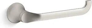 KOHLER 27396-BN Simplice Towel Arm, includes Installation Hardware, Vibrant Brushed Nickel