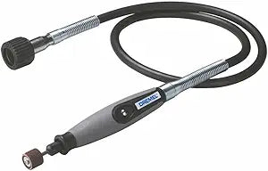 Dremel Flex Shaft Rotary Tool Attachment with Comfort Grip and 36 Long Cable - Engraver, Polisher, and Mini Sander- Ideal for Detail Metal Engraving, Wood Carving, and Jewelry Polishing, 225-02