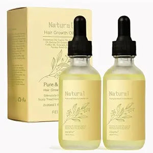 Natural Hair Growth Oil, Natural Hair Oil for Men and Women, Raw Batana Oil for Hair Growth, Prevent Hair Loss and Enhances Hair Thickness (60ml)