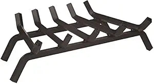 Rocky Mountain Goods Heavy Duty Fireplace Grate - 23" Wide - Heavy Duty 3/4" Bars - Solid Metal Bar Log Holder Grate - Rack Heater for Wood Stove with Heavy Gauge Wrought Iron Bars