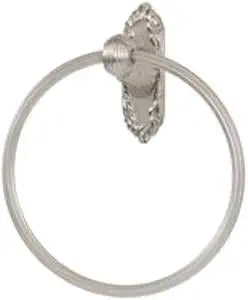 Alno A8540-SN Ribbon & Reed Towel Rings Traditional, Satin Nickel, 7"