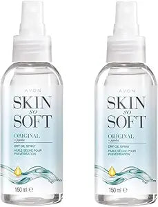 AVON SKIN SO SOFT Original Dry Oil Spray 5 fl.oz (Double Pack)