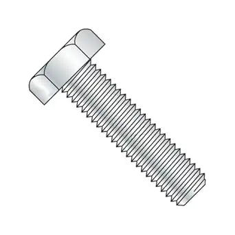 3/8 x 2 Fully Threaded Hex Tap Bolt A307 Grade A, Zinc Plated Steel (Quantity: 100) Coarse Thread, 3/8-16 x 2